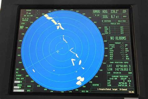 technical english  navigation radar screen
