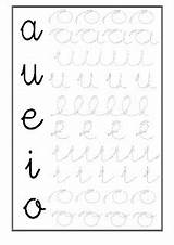 Grafomotricidad Vocales sketch template