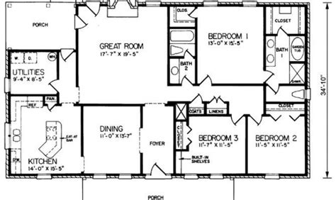 simple rectangle ranch home plans small house plans simple floor plans cool house plans fair