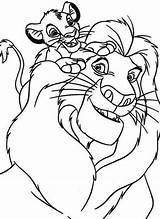 Simba Mufasa Coloring Father His Pages Print Coloriage 1990 Est Tattoo Printable Sketch Size Color Getcolorings Popular Template sketch template