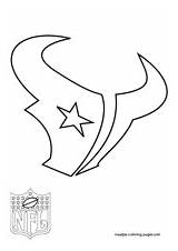 Texans Coloring Logo Pages Houston Nfl Football Stencils Stencil Drawing Printable Team Astros Template Clipart Dallas Cowboys Maatjes Print Templates sketch template