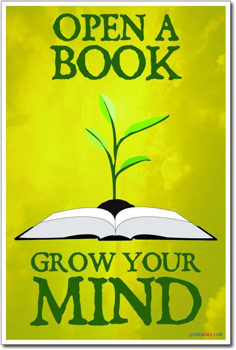 amazoncom open  book grow  mind  classroom motivational