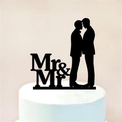 same sex men and mr wedding cake topper mr and mr cake topper