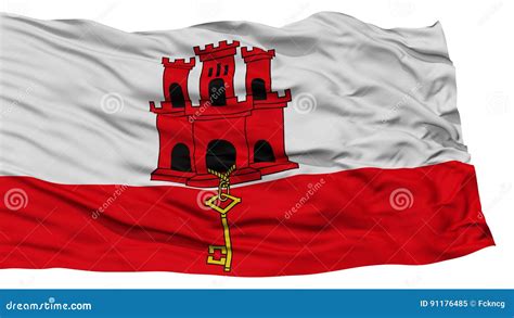 isolated gibraltar flag stock illustration illustration  patriotic