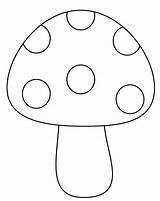 Coloring Pages Mushroom Rocks Choose Board Red sketch template