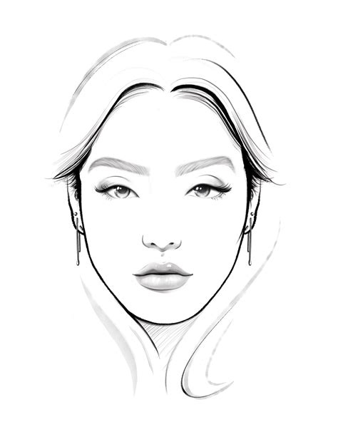 printable makeup face coloring sketch coloring page   porn website