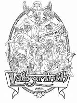 Labyrinth Coloring Movie Pages Template Deviantart sketch template