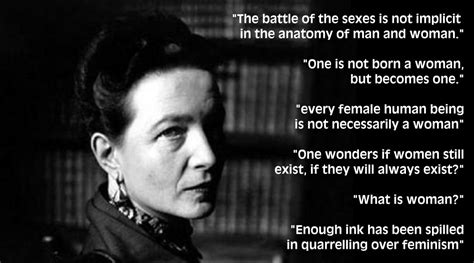 Simone De Beauvoir On Woman The Second Sex Female Femininity And The Other