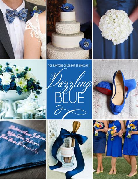 Spring 2014 Pantone Color Dazzling Blue Vintage Wedding Colors