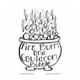 Cauldron sketch template