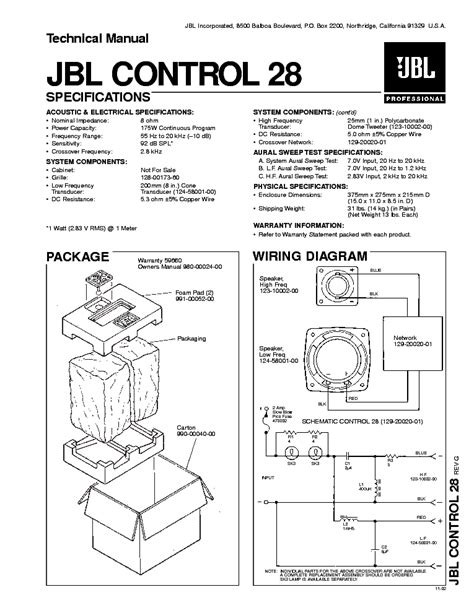 wiring diagram jbl crossover network   wiring diagram pictures