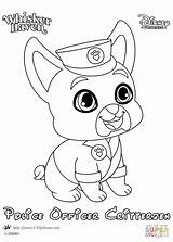 Coloring Haven Whisker Pages Palace Officer Police Pets Printable Princess Pet Disney Drawing sketch template