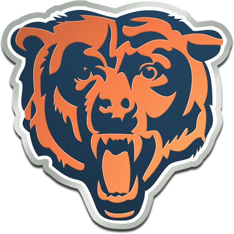 chicago bears metallic freeform logo auto emblem walmartcom
