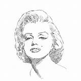 Monroe Marilyn Coloring Pages Andy Drawing Warhol Printable Sketch Disegni Da Words Adult Outline Pinup Color Getcolorings Colorings Template Popular sketch template