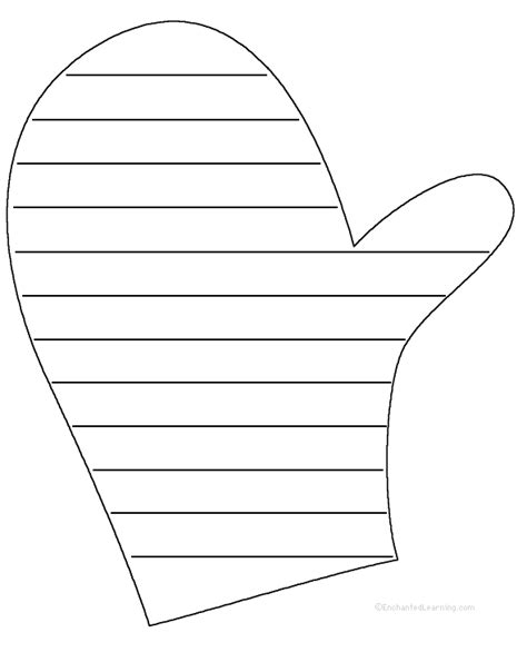 mitten shape poem printable worksheet enchantedlearningcom