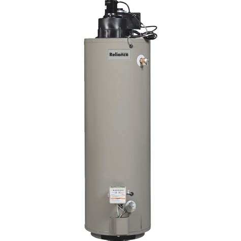reliance 6 40 hrvit lp gas power vent water heater 40 gallon