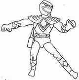 Ranger Coloring Pages Green Mighty Morphin Power Getdrawings sketch template