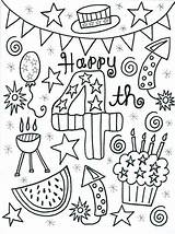4th Coloring July Kids Fourth Pages Crafts Printable Happy Adult Summer Drawings Sheets Worksheets Activities Doodle Bestcoloringpagesforkids Fireworks Drawing Preschoolers sketch template