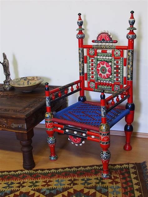 pair  traditional punjabi tribal chairs  pakistan