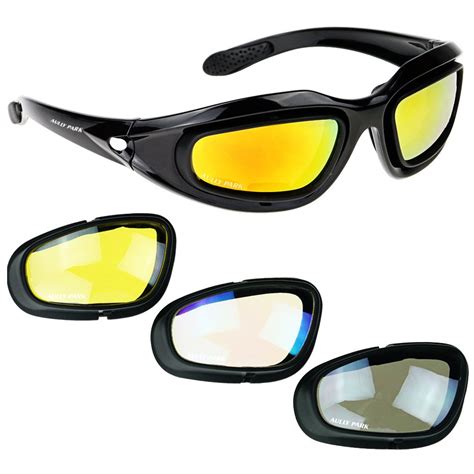 Polarized Motorcycle Riding Glasses Kit With