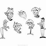 Fairly Oddparents Odd Timmy Cosmo Wanda Xcolorings Poof Tang sketch template