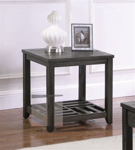 shelf rectangular  table grey coaster fine furniture