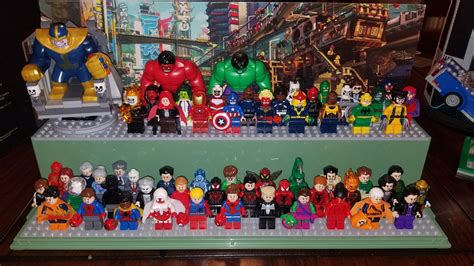 updated marvel comic minifigures collection lego