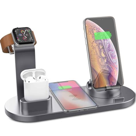 wireless charger    charging station qi fast charger compatible  apple  series