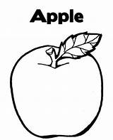 Printable Pages Apple Coloring Getcolorings sketch template