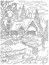 Coloring Printable Thomas Kinkade Pages Christmas Country Adult Book Books Homecoming Painting sketch template
