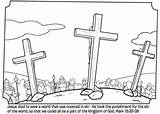 Coloring Easter Pages Bible Kids Cross Crucifixion Activities Jesus Colouring Crosses Three Whatsinthebible Resurrection Sunday School Preschool Stories Matthew Whats sketch template