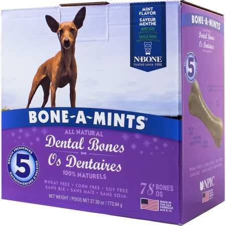 bone bone  mints  natural wheat  breath freshening bone  ounce small  pack
