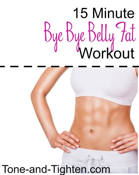 15 minute no more belly fat cardio workout tone and tighten