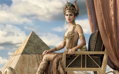 gods of egypt 2016 elodie yung as hathor goddess of love