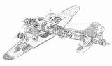Cutaway 17 Boeing Fortress Flying Cross Drawing Aviation Bomber Cutaways Model Section Side 17g Monogram Aircraft Hans Line Pros Lockheed sketch template
