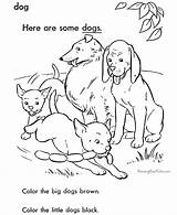 Coloring Dog Animal Pages Sheets Dogs Color Puppy Cute Animals Number Printable Kids Worksheets Help Raising Baby Dot Library Print sketch template