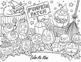 Coloring Pumpkin Patch Sheet sketch template