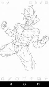 Goku Breaker Instinct sketch template