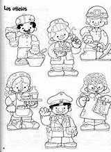 Helpers Oficios Profesiones Preescolar Kindergarten sketch template
