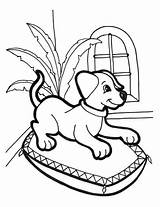 Coloring Puppy Pages Printable Sheets Resting Print sketch template