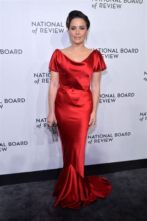 sophia bush looks hot in red dress at 2019 national board