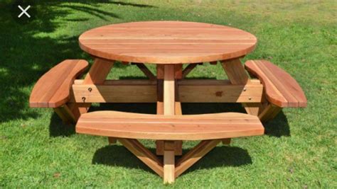 table de jardin  places avec banc integre tres conviviale en pin autoclave tres robuste