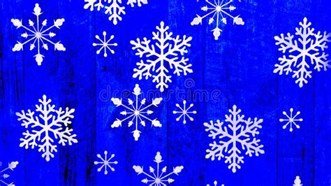 blue vintage snowflakes background stock illustration