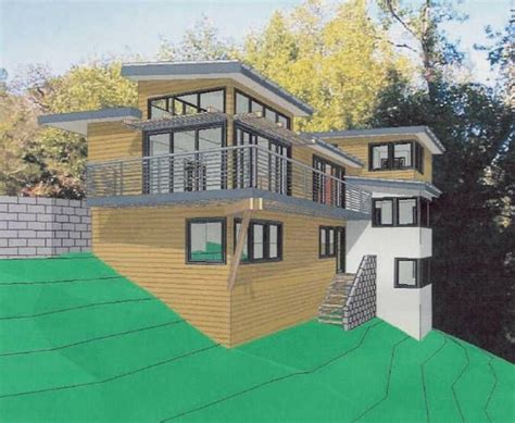 slope house house design exterior house plans
