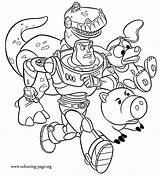 Coloring Buzz Toy Story Pages Disney Lightyear Colouring Rex Zurg Sheets Kids Printable Color Dog Slinky Hamm Toys Christmas Woody sketch template