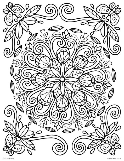 printable coloring pages  adults nature png drawer nature