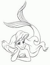 Mermaid Coloring Disney Ariel Pages Musings Little Choose Board sketch template