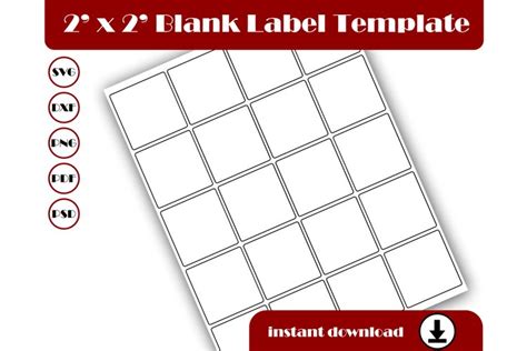 square template square sticker template
