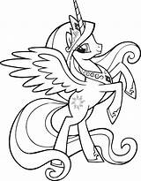 Coloring Pages Printable Pony Little Azcoloring Unicorn sketch template