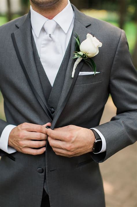 Grey Wedding Suits Wedding Ideas By Colour Chwv